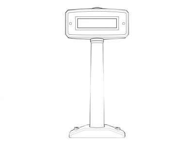 Zebra : MP6000 ACCESSORY POLE DISPLAY SINGLE INTERVAL WORLDWIDE