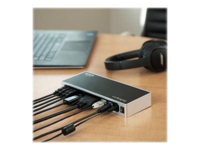 Startech : DUAL MONITOR DOCKING STATION HDMI et DVI / VGA - USB 3.0