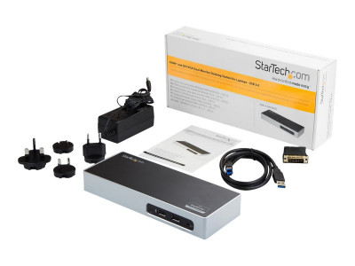 Startech : DUAL MONITOR DOCKING STATION HDMI et DVI / VGA - USB 3.0