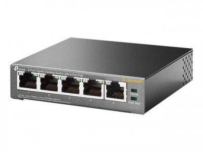 TP-Link : 5-PORT GIGABIT DESKTOP SWITCH avec 4-PORT POE