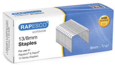 agrafes Rapesco pour agrafeuses 13,8 mm, galvanisé