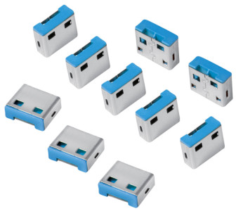 LogiLink Verrou de sécurité USB, 1 clé / 4 verrous