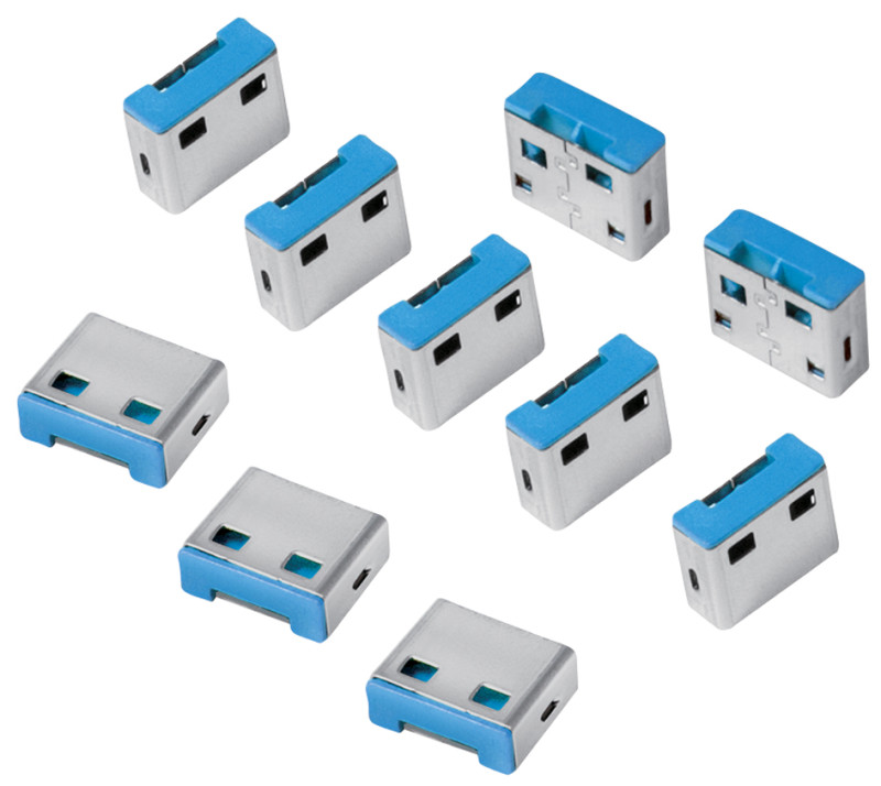 LogiLink Verrou de sécurité USB, 1 clé / 8 verrous