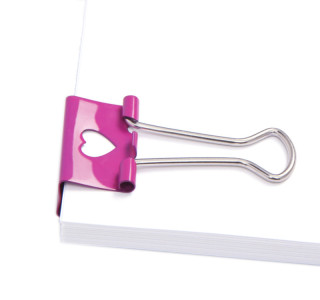 Rapesco clips liant, (B) 19 mm, rose, Emoji