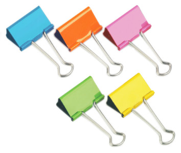 Rapesco clips liant, largeur: 32 mm, couleurs variées