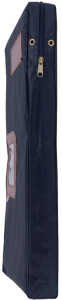 ALBA Sac navette, avec soufflet, en nylon, bleu