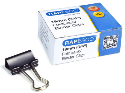 Rapesco clips liant, largeur: 41 mm, noir