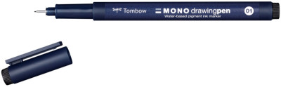 Tombow Feutre fin MONO drawing pen, épaisseur de tracé 03,