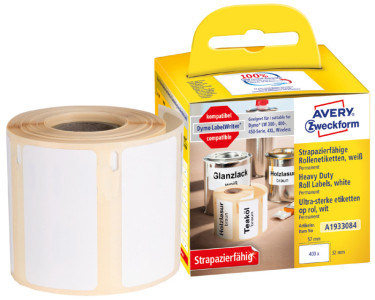 Avery Etiquettes en rouleau robuste, 57 x 32 mm