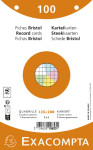 EXACOMPTA Fiches bristol, 125 x 200 mm, quadrillé, blanc