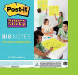 Post-it Grandes notes adhésives Super Sticky, 279 x 279 mm, Post-it Grandes notes adhésives Super Sticky, 279 x 279 mm,