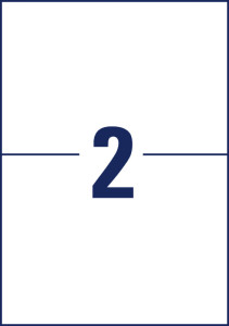 AVERY Zweckform Etiquettes d'expédition, 99,1x 139 mm, blanc
