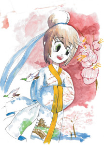 SAKURA Kit Manga Koi Coloring Brush, étui  de 6