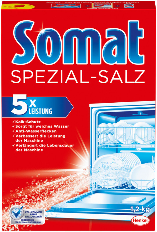 Somat sel de lave-vaisselle, 1,2 kg de carton