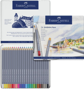 FABER-CASTELL Crayons de couleur aquarellables GOLDFABER,