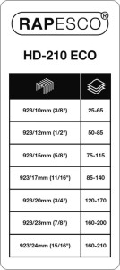 RAPESCO bloc agrafeuse ECO HD-210 blanc doux