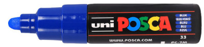 uni-ball Marqueur à pigment POSCA PC7M, bleu foncé