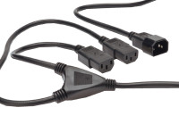 ASSMANN Y-Câble électrique, 1,7 m, C14-bouchon ASSMANN Y-Câble électrique, 1,7 m, C14-bouchon