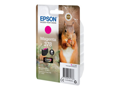 Epson : SINGLEpack MAGENTA 378 SQUIRREL CLARA Photo HD INK
