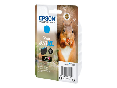 Epson : SINGLEpack CYAN 378XL SQUIRREL CLARA Photo HD INK