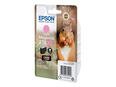 Epson : SINGLEpack LIGHT MAGENTA 378XL SQUIRREL CLARA Photo HD INK