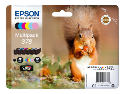 Epson : MULTIpack 6-FARBIG 378 SQUIRREL CLARA Photo HD INK