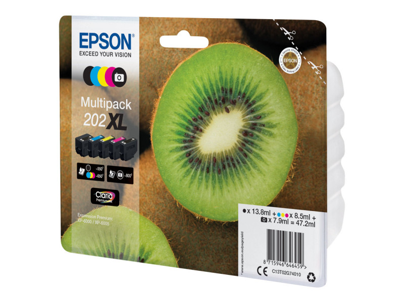 Epson : MULTIpack 5-COLOURS 202XL CLARIA PREMIUM INK
