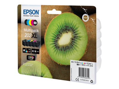 Epson : MULTIpack 5-COLOURS 202XL CLARIA PREMIUM INK