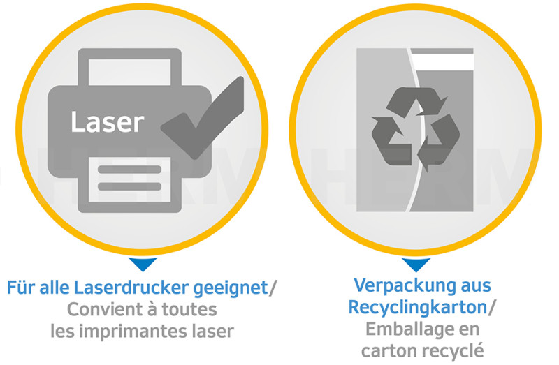 HERMA Etiquettes en film adhésif Outdoor SPECIAL, blanc, mat