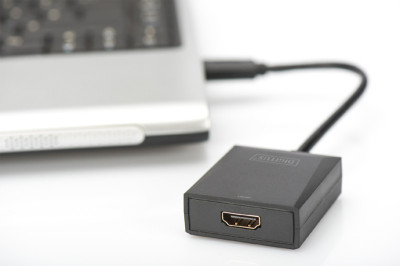 DIGITUS Adpatateur vidéo USB 3.0 - HDMI, noir