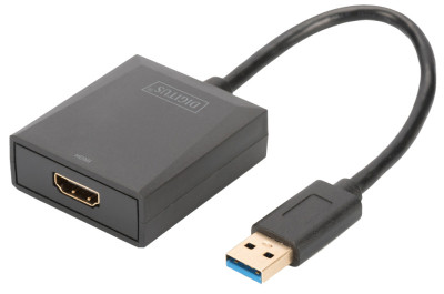 DIGITUS Adpatateur vidéo USB 3.0 - HDMI, noir