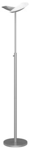 UNiLUX Lampe sur pied LED ZELUX, argent