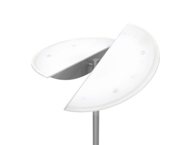 UNiLUX Lampe sur pied LED ZELUX, argent