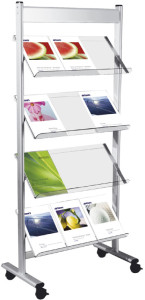 kerkmann Présentoir à brochures Ecoline, pour 4 x A4,