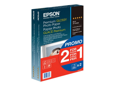 Epson : PHOTO papier PREMIUM 10X15 40F 1+1FREE