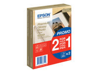 Epson : PHOTO papier PREMIUM 10X15 40F 1+1FREE