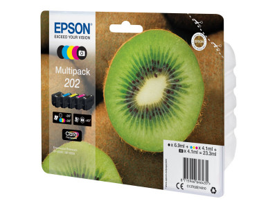 Epson Multipack 202 - Pack de 5 couleurs - encre KIWI