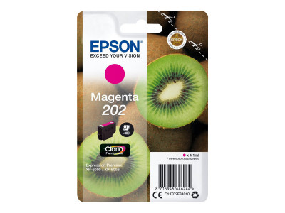 Epson : SINGLEpack MAGENTA 202 KIWI CLARA PREMIUM INK