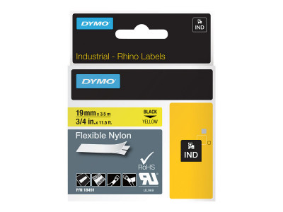 Dymo : ID1-19-1300YL FLEXIBLE NYLONYL