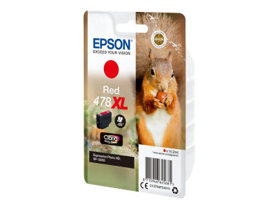Epson : SINGLEpack RED 478XL CLARIA Photo HD INK