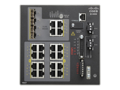 Cisco : IE 4000 16 X RJ45 10/100/1000M 4 X 1G COMBO LAN BASE
