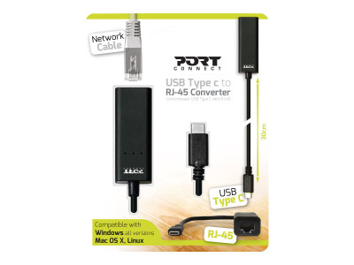 Port Technology : CONVERTER TYPE C TO RJ-45 .