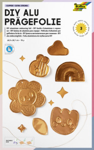 folia Pochette à papiers pour gravure, 185 x 290 mm, or,