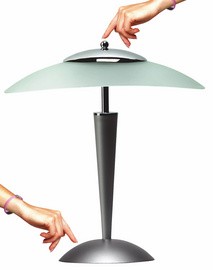 UNiLUX Lampe de bureau LED CRISTAL, argent
