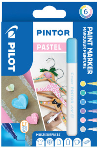 PILOT Marqueur à pigment PINTOR, medium, set de 6 