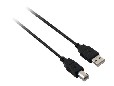 V7 : V7 cable USB 1 8M A TO B NOIR USB 2.0 HI-SPEED M/M