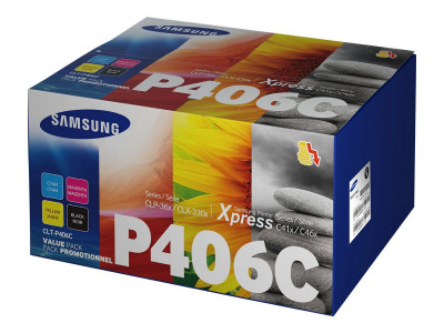 HP : SA CLT-P406C 4-PK CYMK TONER SAMSUNG
