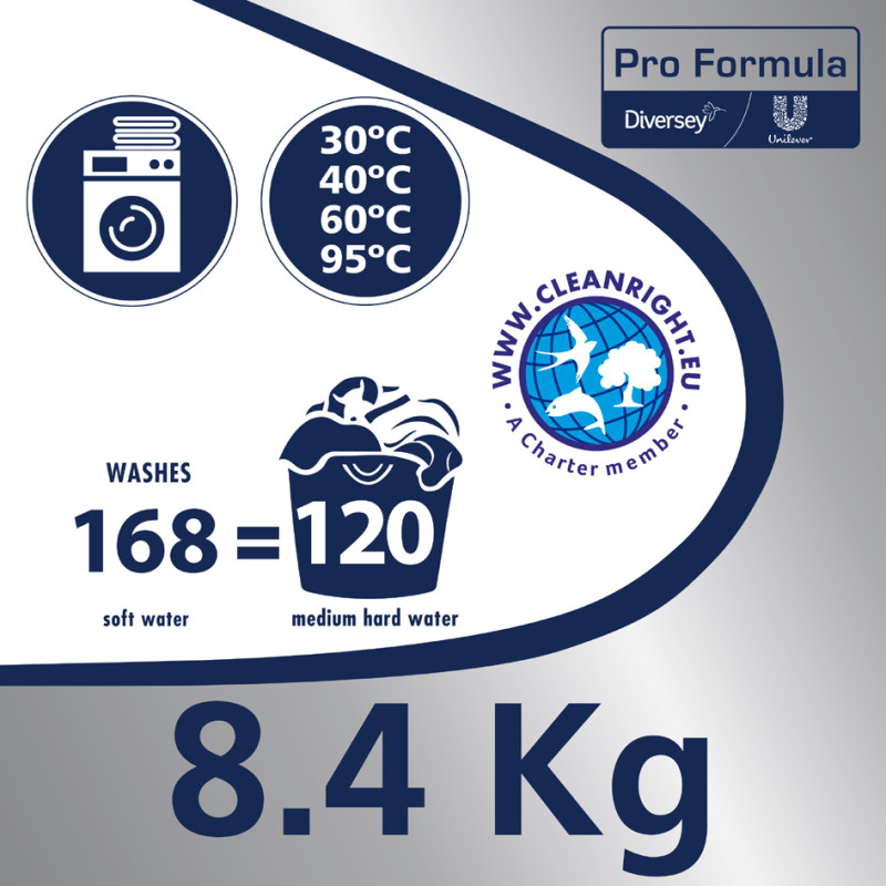 OMO poudre à laver professionnelle blanc, 120 WL, 8,4 kg