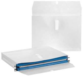 Tyvek Pochette d'archivage pour dossiers suspendus, blanc,