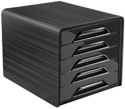 CEP Smoove CLASSIC Module de classement 5 tiroirs couleur noir et blanc